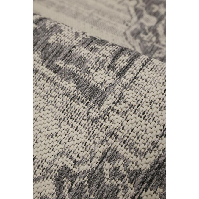 Flatweave Gel Medallion Steel Grey Runner-Melrose-Rug Love - The Most Loved Rug Store