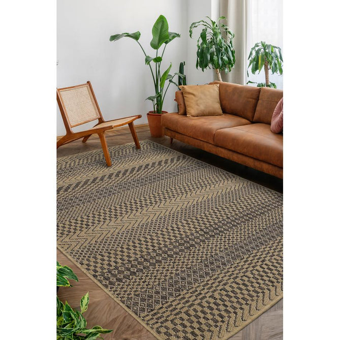 Flatweave Gel Stripe Natural Runner-Melrose-Rug Love - The Most Loved Rug Store