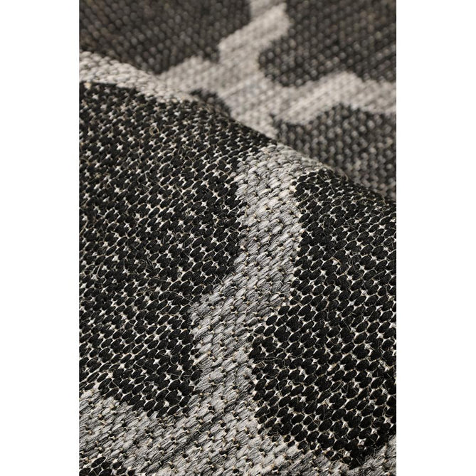 Flatweave Gel Trellis Black Runner-Melrose-Rug Love - The Most Loved Rug Store