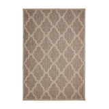 Flatweave Gel Trellis Latte Rug
