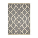 Flatweave Gel Trellis Steel Grey Rug