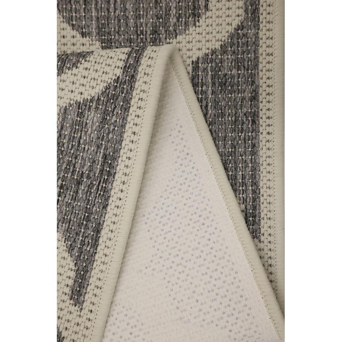 Flatweave Gel Trellis Steel Grey Runner-Melrose-Rug Love - The Most Loved Rug Store