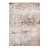 Florence 50034 Modern Abstract Metallic Distressed Textured High-Density Soft Beige/Brown/Silver Rug