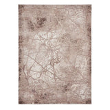 Florence 50035 Modern Abstract Metallic Distressed Textured High-Density Soft Beige/Brown Rug