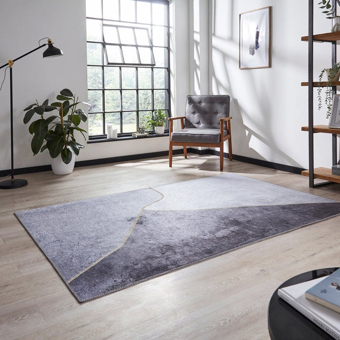 Force K7279 Grey/Gold Rug-Think Rugs-Rug Love - The Most Loved Rug Store