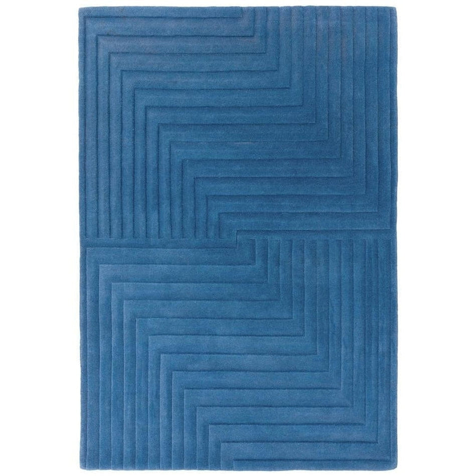 Form Blue Rug 120 x 170 cm Lowest Price £349.00 | Rug Love