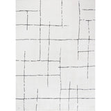 Freud FEU2300 Modern Abstract White/Anthracite/Cream Rug