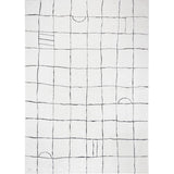 Freud FEU2312 Modern Abstract White/Anthracite/Cream Rug