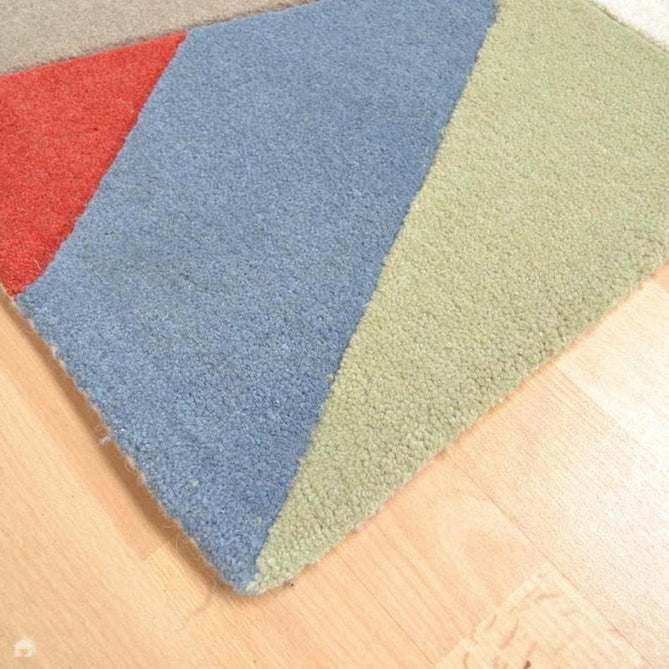 Funk Chevron Modern Geometric High-Density Heavyweight Hand-Woven Wool Multicolour Runner-Asiatic Carpets-Rug Love - The Most Loved Rug Store