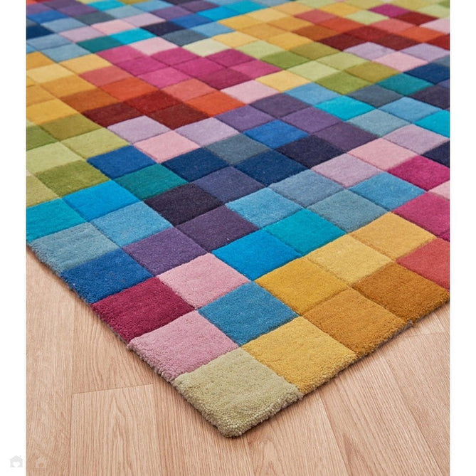 Funk Modern Geometric High-Density Heavyweight Hand-Woven Wool Multicolour Rug-Asiatic Carpets-Rug Love - The Most Loved Rug Store