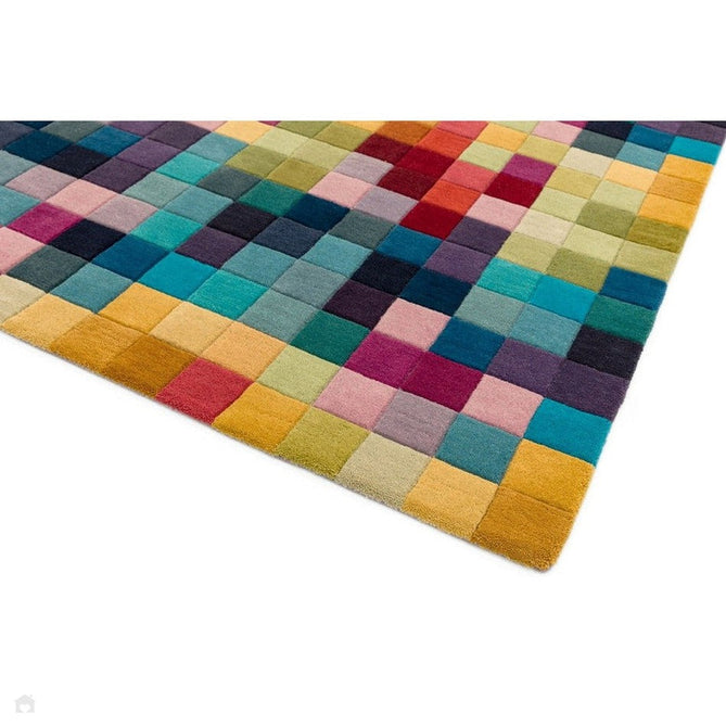 Funk Modern Geometric High-Density Heavyweight Hand-Woven Wool Multicolour Rug-Asiatic Carpets-Rug Love - The Most Loved Rug Store