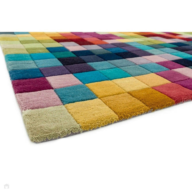 Funk Modern Geometric High-Density Heavyweight Hand-Woven Wool Multicolour Rug-Asiatic Carpets-Rug Love - The Most Loved Rug Store