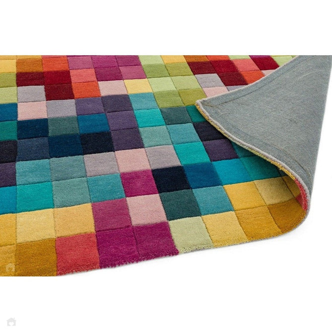 Funk Modern Geometric High-Density Heavyweight Hand-Woven Wool Multicolour Rug-Asiatic Carpets-Rug Love - The Most Loved Rug Store