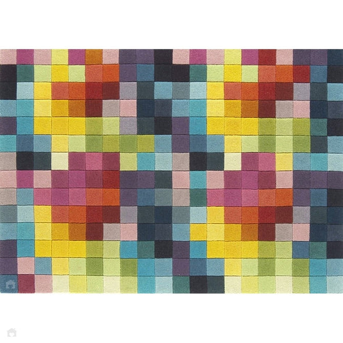 Funk Modern Geometric High-Density Heavyweight Hand-Woven Wool Multicolour Rug-Asiatic Carpets-Rug Love - The Most Loved Rug Store