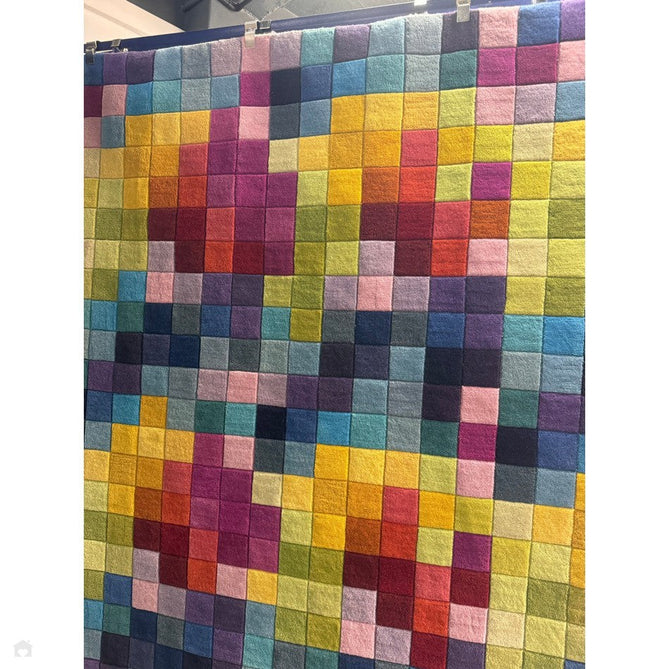 Funk Modern Geometric High-Density Heavyweight Hand-Woven Wool Multicolour Rug-Asiatic Carpets-Rug Love - The Most Loved Rug Store