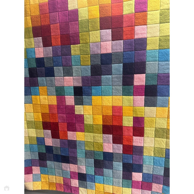 Funk Modern Geometric High-Density Heavyweight Hand-Woven Wool Multicolour Rug-Asiatic Carpets-Rug Love - The Most Loved Rug Store
