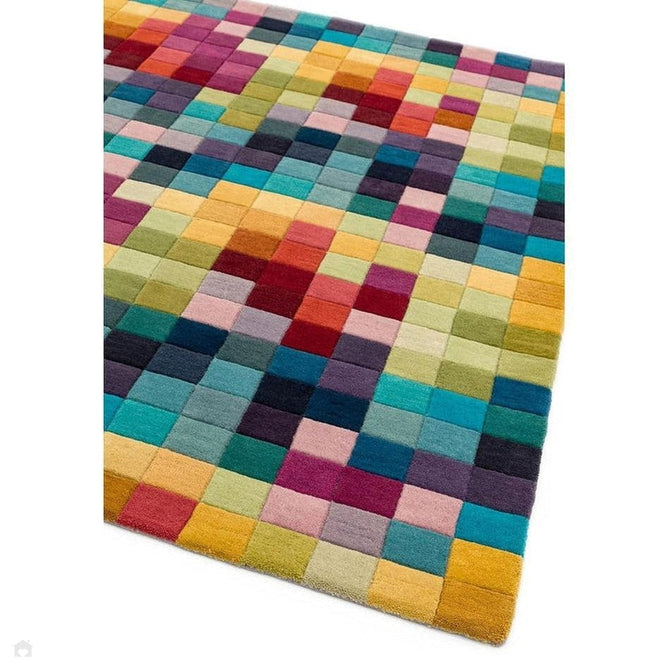 Funk Modern Geometric High-Density Heavyweight Hand-Woven Wool Multicolour Rug-Asiatic Carpets-Rug Love - The Most Loved Rug Store