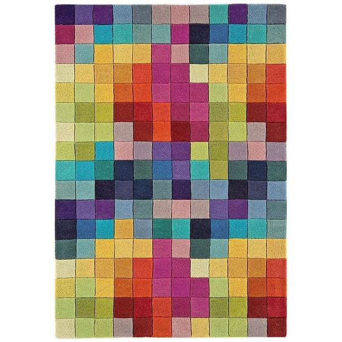 Funk Modern Geometric High-Density Heavyweight Hand-Woven Wool Multicolour Rug-Asiatic Carpets-Rug Love - The Most Loved Rug Store