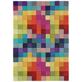 Funk Modern Geometric High-Density Heavyweight Hand-Woven Wool Multicolour Rug