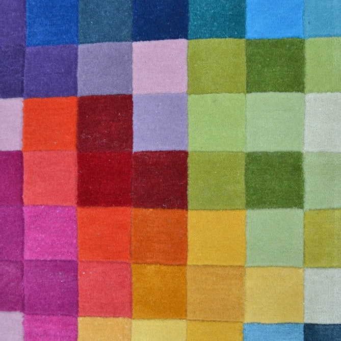 Funk Modern Geometric High-Density Heavyweight Hand-Woven Wool Multicolour Runner-Asiatic Carpets-Rug Love - The Most Loved Rug Store