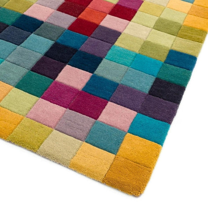 Funk Modern Geometric High-Density Heavyweight Hand-Woven Wool Multicolour Runner-Asiatic Carpets-Rug Love - The Most Loved Rug Store