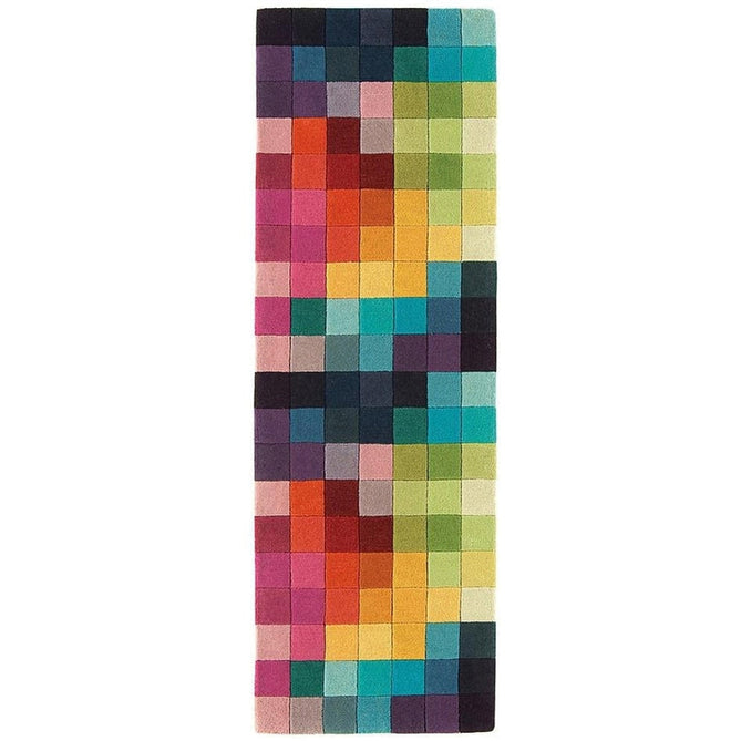 Funk Modern Geometric High-Density Heavyweight Hand-Woven Wool Multicolour Runner-Asiatic Carpets-Rug Love - The Most Loved Rug Store