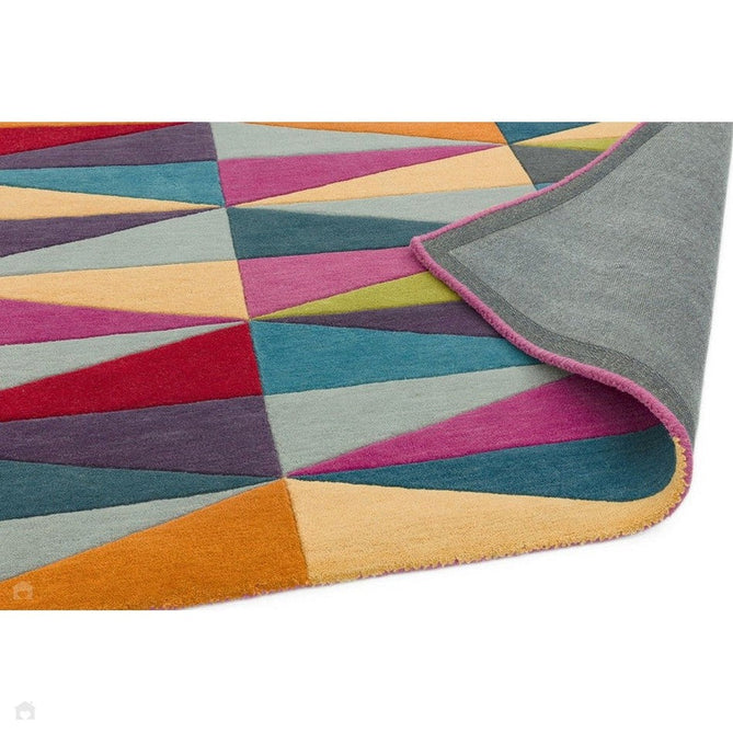 Funk Triangles Modern Geometric High-Density Heavyweight Hand-Woven Wool Multicolour Rug-Asiatic Carpets-Rug Love - The Most Loved Rug Store