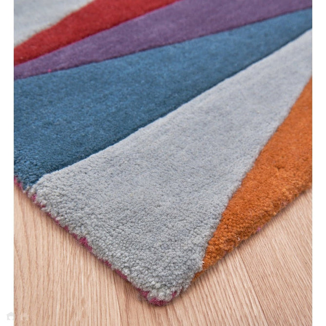 Funk Triangles Modern Geometric High-Density Heavyweight Hand-Woven Wool Multicolour Rug-Asiatic Carpets-Rug Love - The Most Loved Rug Store