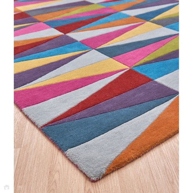 Funk Triangles Modern Geometric High-Density Heavyweight Hand-Woven Wool Multicolour Rug-Asiatic Carpets-Rug Love - The Most Loved Rug Store