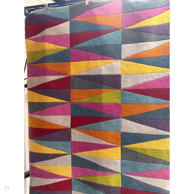 Funk Triangles Modern Geometric High-Density Heavyweight Hand-Woven Wool Multicolour Rug-Asiatic Carpets-Rug Love - The Most Loved Rug Store