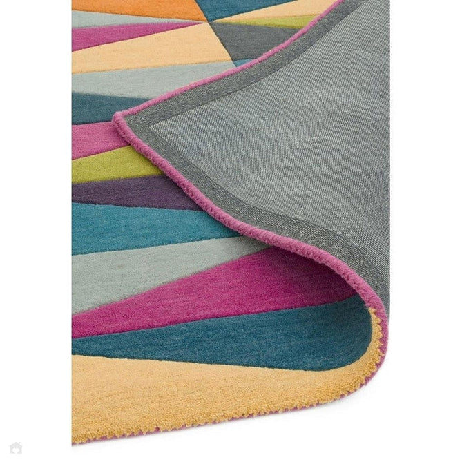 Funk Triangles Modern Geometric High-Density Heavyweight Hand-Woven Wool Multicolour Rug-Asiatic Carpets-Rug Love - The Most Loved Rug Store