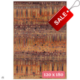 Gabbeh 415 C Traditional Persian Tribal Ethnic Pattern Print Multicolour/Brown/Orange/Gold/Rust/Terracotta/Burgundy Red/Pink/Green/Blue/Purple Rug 120 x 180 cm
