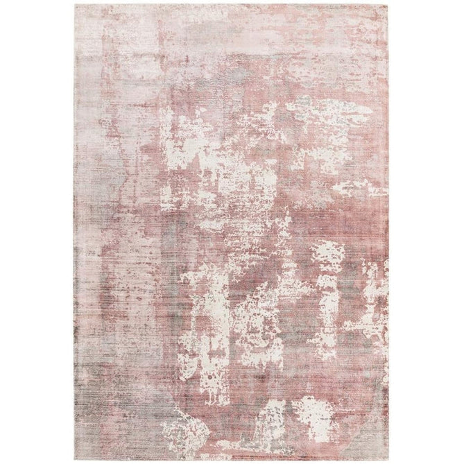Gatsby Modern Abstract Distressed Metallic Shimmer Hand-Woven Textured Printed Viscose Flatweave Blush/Grey/Cream Rug-Asiatic Carpets-Rug Love - The Most Loved Rug Store