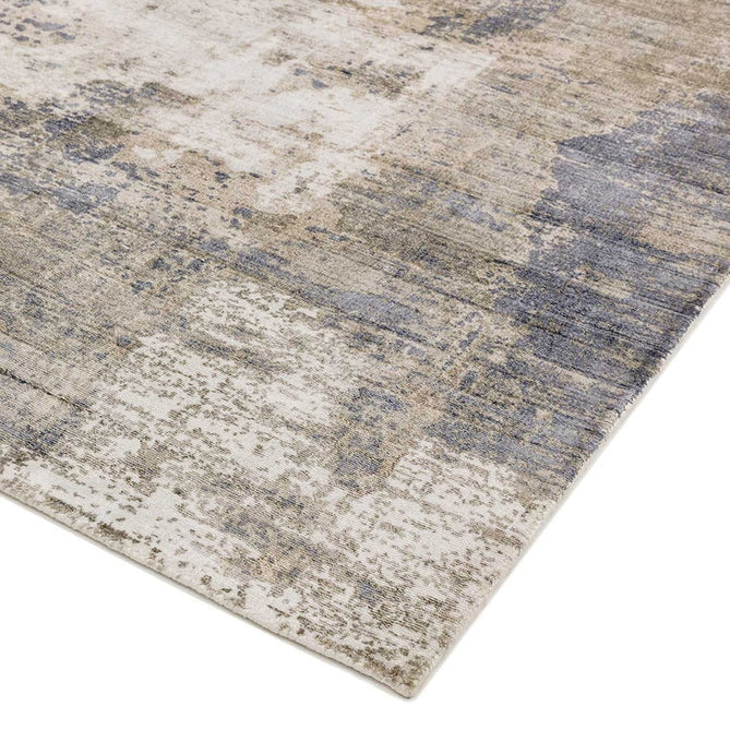 Gatsby Modern Abstract Distressed Metallic Shimmer Hand-Woven Textured Printed Viscose Flatweave Cloud Blue/Grey/Cream/Beige Rug-Asiatic Carpets-Rug Love - The Most Loved Rug Store