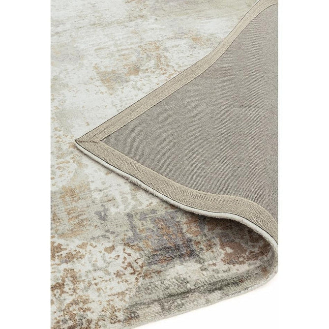 Gatsby Modern Abstract Distressed Metallic Shimmer Hand-Woven Textured Printed Viscose Flatweave Coral/Grey/Taupe/Cream Rug-Asiatic Carpets-Rug Love - The Most Loved Rug Store