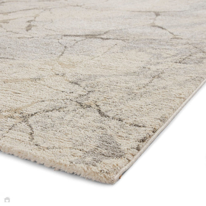 Geneva 1614 Modern Abstract Marble Textured Soft-Touch High-Density Silver/Cream Rug-Think Rugs-Rug Love - The Most Loved Rug Store