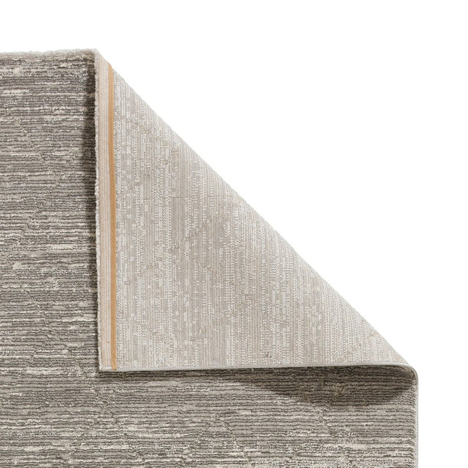 Geneva 62321 Modern Plain Subtle Linear Textured Soft-Touch High-Density Grey/Cream Rug-Think Rugs-Rug Love - The Most Loved Rug Store