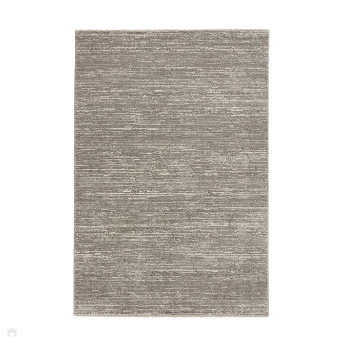 Geneva 62321 Modern Plain Subtle Linear Textured Soft-Touch High-Density Grey/Cream Rug-Think Rugs-Rug Love - The Most Loved Rug Store
