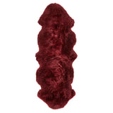 Genuine Luxury Sheepskin Plain Super Soft Long Haired Natural Wool Berry Rug