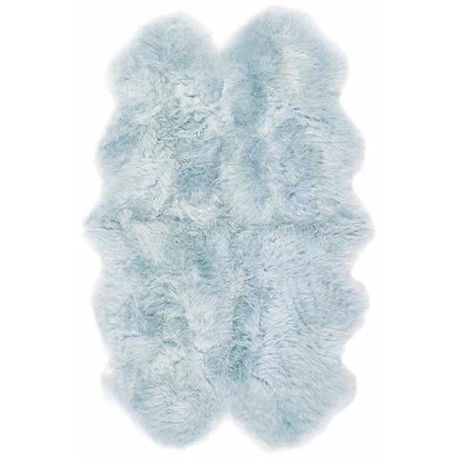 Genuine Luxury Sheepskin Plain Super Soft Long Haired Natural Wool Duck Egg Rug-Origins-Rug Love - The Most Loved Rug Store