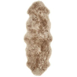 Genuine Luxury Sheepskin Plain Super Soft Long Haired Natural Wool Mink Rug