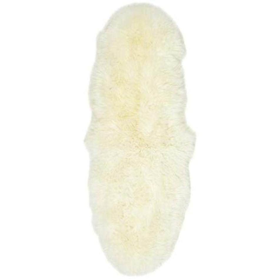 Genuine Luxury Sheepskin Plain Super Soft Long Haired Natural Wool ...