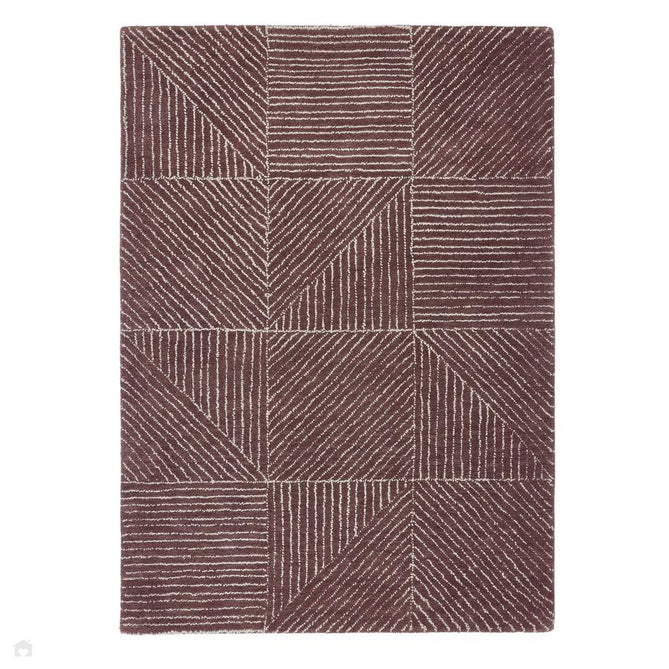 Geometric Berry Purple Rug-Origins-Rug Love - The Most Loved Rug Store