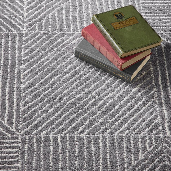 Geometric Charcoal Grey Rug-Origins-Rug Love - The Most Loved Rug Store