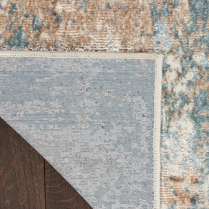 Glitz GLZ06 Modern Abstract Distressed Metallic Shimmer Hi-Low Textured Soft-Touch Polyester Low Profile Short-Pile Taupe/Blue/Grey/Cream/Multicolour Rug-Nourison-Rug Love - The Most Loved Rug Store