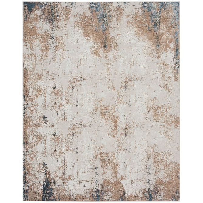 Glitz GLZ06 Modern Abstract Distressed Metallic Shimmer Hi-Low Textured Soft-Touch Polyester Low Profile Short-Pile Taupe/Blue/Grey/Cream/Multicolour Rug-Nourison-Rug Love - The Most Loved Rug Store
