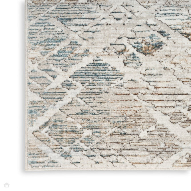 Glitz GLZ11 Modern Abstract Criss Cross Distressed Metallic Shimmer Hi-Low Textured Soft-Touch Short-Pile Polyester Grey/Multicolour Rug-Nourison-Rug Love - The Most Loved Rug Store