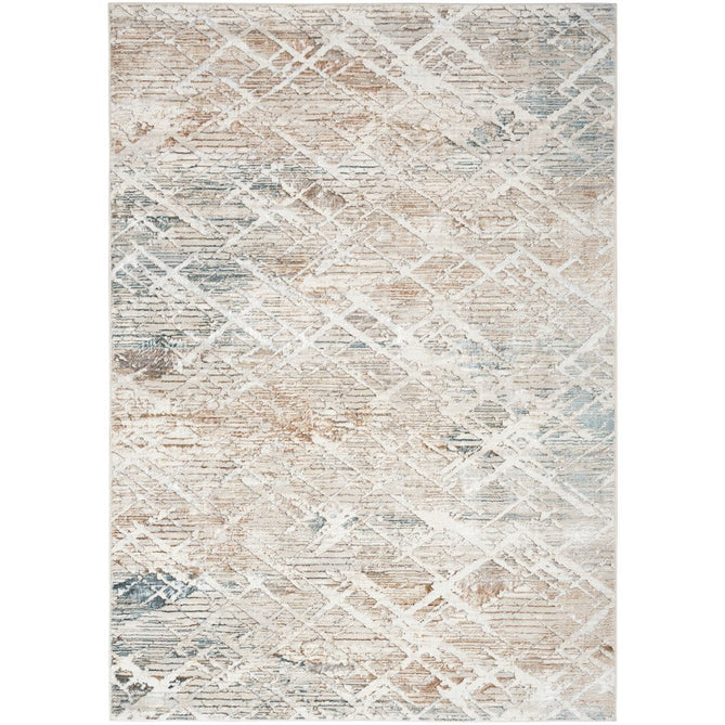 Glitz GLZ11 Modern Abstract Criss Cross Distressed Metallic Shimmer Hi-Low Textured Soft-Touch Short-Pile Polyester Grey/Multicolour Rug-Nourison-Rug Love - The Most Loved Rug Store