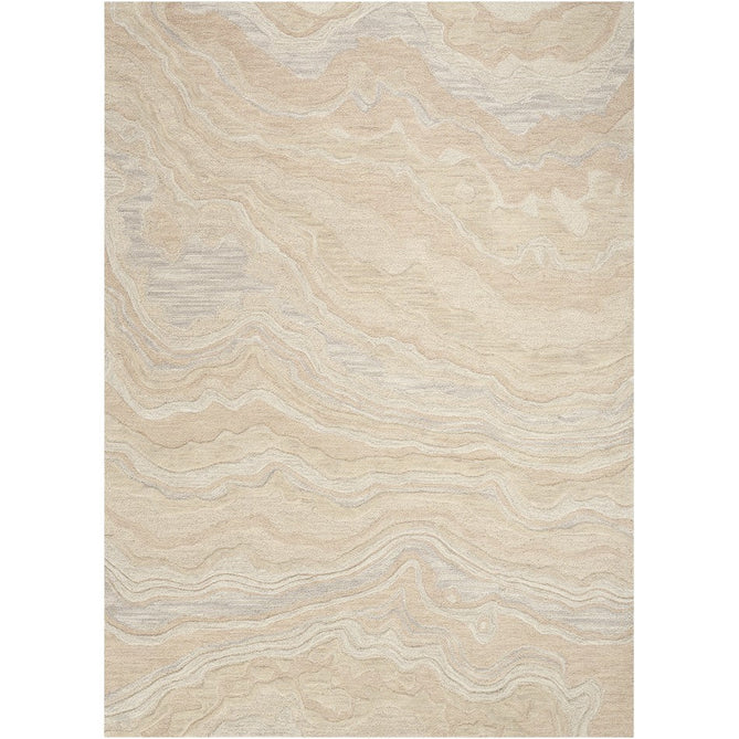 Graceful GRU01 Modern Abstract Hand-Woven Textured Hi-Low Carved Wool Beige Rug-Nourison-Rug Love - The Most Loved Rug Store