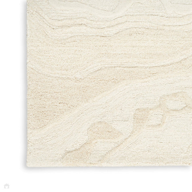 Graceful GRU01 Modern Abstract Hand-Woven Textured Hi-Low Carved Wool Ivory Runner-Nourison-Rug Love - The Most Loved Rug Store